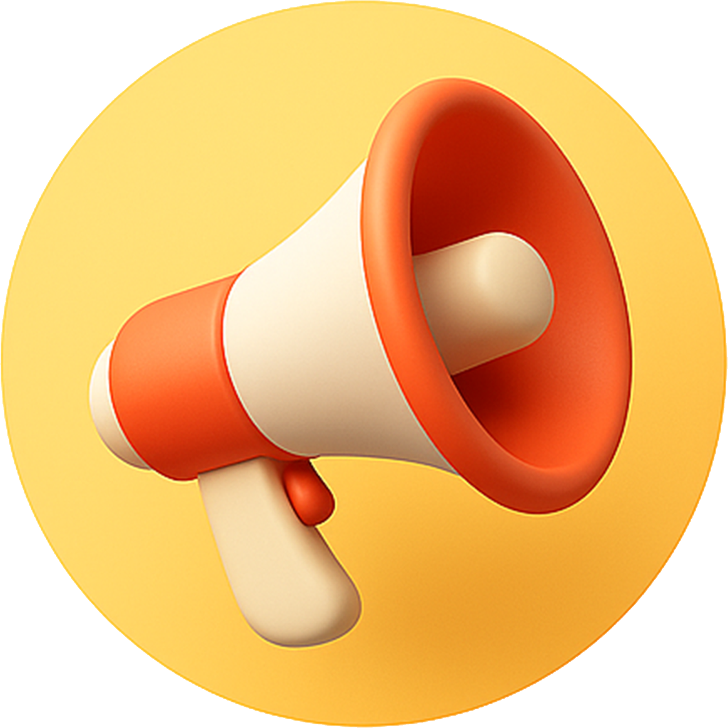 A events icon with a loudspeaker
