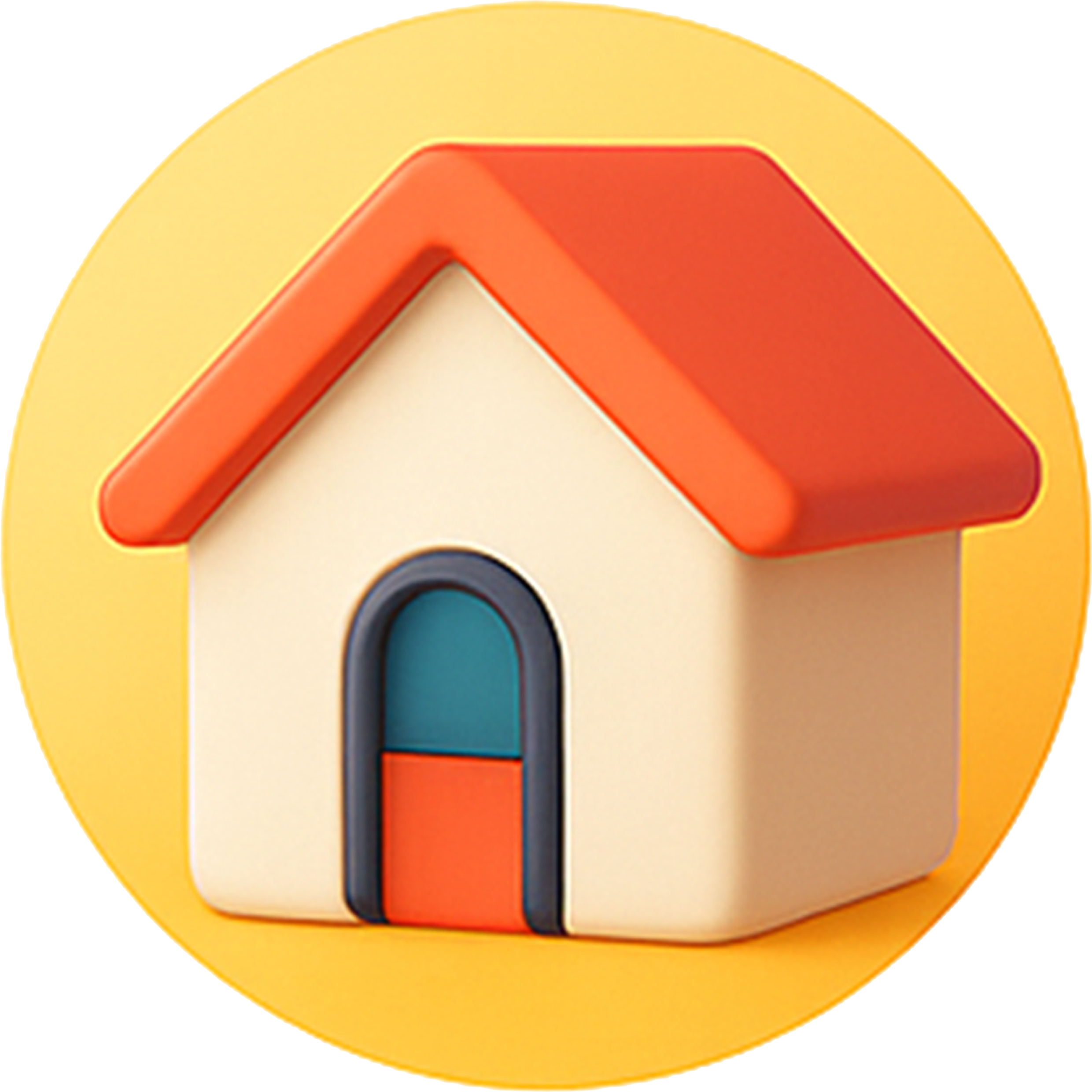 A living icon with a house